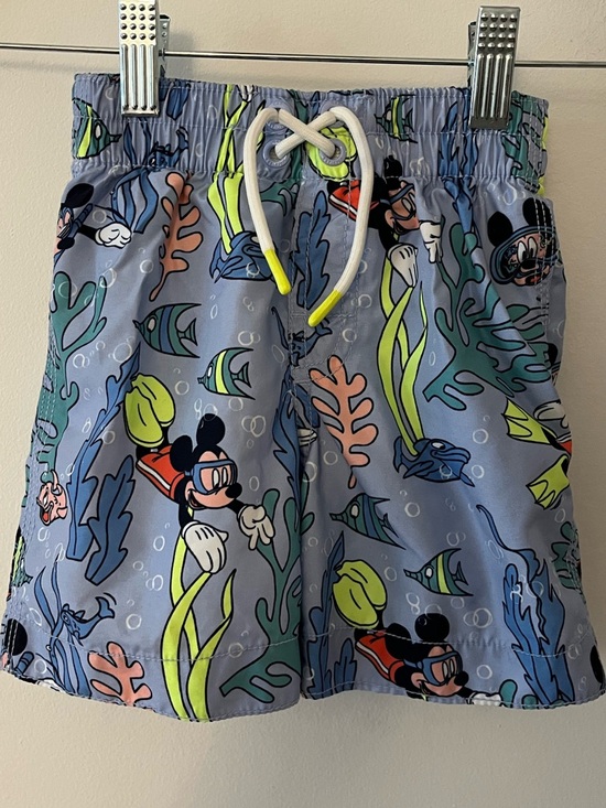 GAP Other - Baby GAP x Disney Mickey Mouse Swim Shorts with Vibrant Neon Print